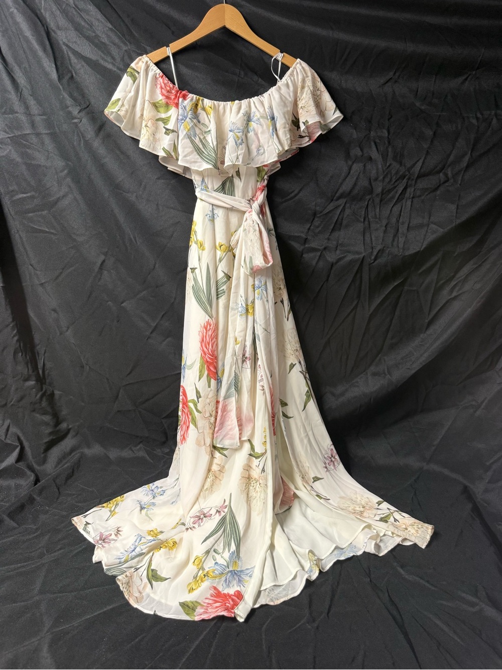 YUmi KIM Floral Off-Shoulder Maxi Dress - Cream size XS